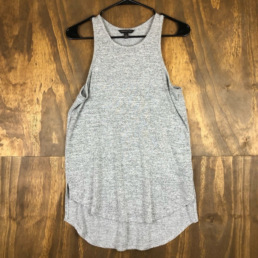 Banana Republic Womens Tank Top Gray Lounge Normcore Streetwear Momcor XL - Picture 9 of 11